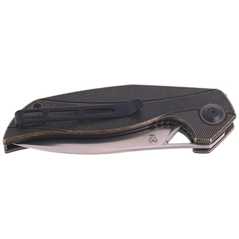 Nóż składany CIVIVI Anthropos Black Stonewashed Brass, Satin Finish by Elijah Isham (C903D) Civivi by WE Knife