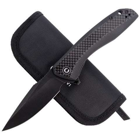 Nóż składany CIVIVI Baklash Black G10 / Carbon Fiber, Black Stonewash (C801I) Civivi by WE Knife