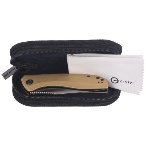 Nóż składany CIVIVI Baklash Stonewashed Brass, Satin Finish (C801J) Civivi by WE Knife