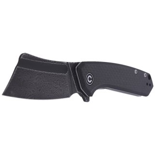 Nóż składany CIVIVI Mini Bullmastiff Twill Carbon Fiber / Black G10, Black Damascus (C2004DS-1) Civivi by WE Knife