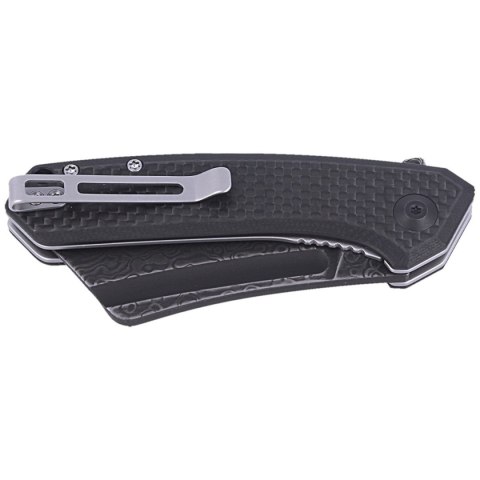 Nóż składany CIVIVI Mini Bullmastiff Twill Carbon Fiber / Black G10, Black Damascus (C2004DS-1) Civivi by WE Knife
