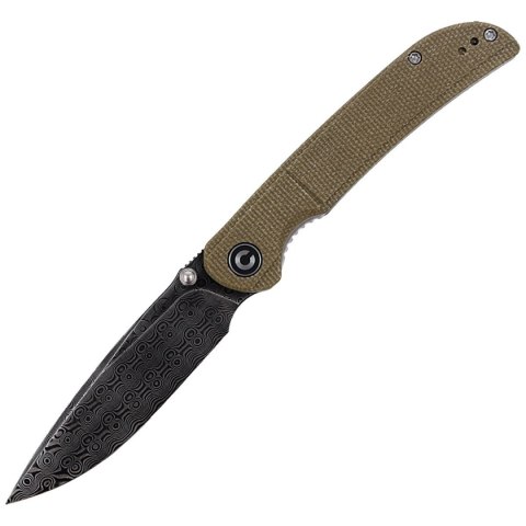 Nóż składany Civivi Imperium Olive Micarta, Black Damascus (C2107DS-2) Civivi by WE Knife