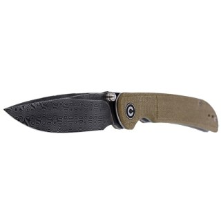 Nóż składany Civivi Imperium Olive Micarta, Black Damascus (C2107DS-2) Civivi by WE Knife