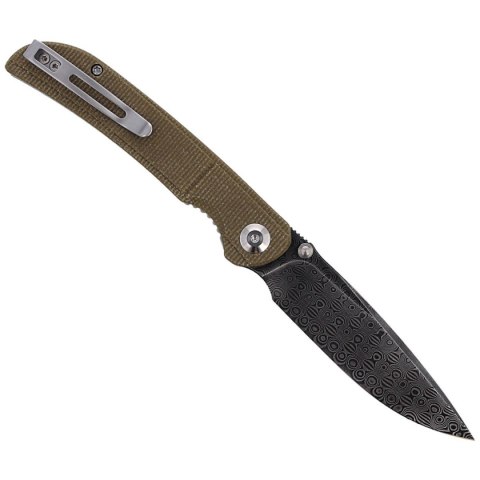 Nóż składany Civivi Imperium Olive Micarta, Black Damascus (C2107DS-2) Civivi by WE Knife