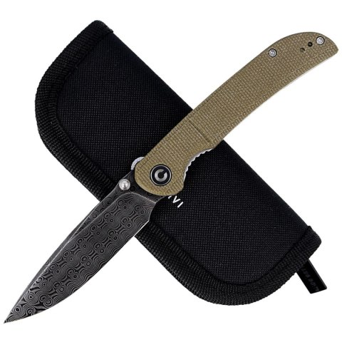 Nóż składany Civivi Imperium Olive Micarta, Black Damascus (C2107DS-2) Civivi by WE Knife