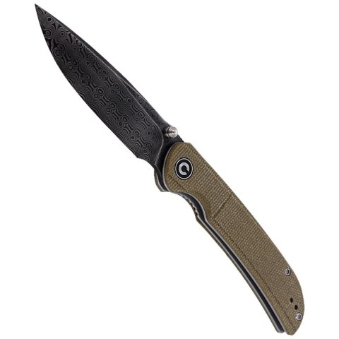 Nóż składany Civivi Imperium Olive Micarta, Black Damascus (C2107DS-2) Civivi by WE Knife