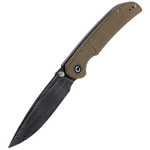 Nóż składany Civivi Imperium Olive Micarta, Black Damascus (C2107DS-2) Civivi by WE Knife