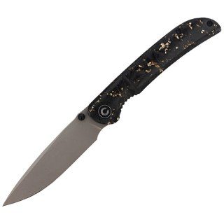 Nóż składany Civivi Imperium Shredded Carbon Fiber / Golden Shred, Stonewashed Nitro-V (C2106A) Civivi by WE Knife