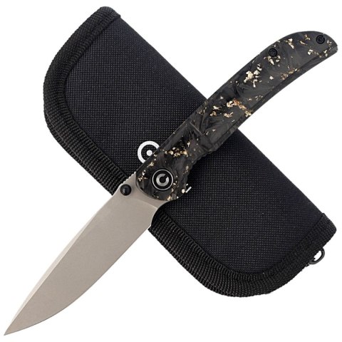 Nóż składany Civivi Imperium Shredded Carbon Fiber / Golden Shred, Stonewashed Nitro-V (C2106A) Civivi by WE Knife