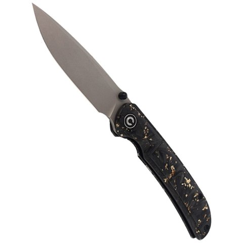 Nóż składany Civivi Imperium Shredded Carbon Fiber / Golden Shred, Stonewashed Nitro-V (C2106A) Civivi by WE Knife