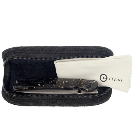 Nóż składany Civivi Imperium Shredded Carbon Fiber / Golden Shred, Stonewashed Nitro-V (C2106A) Civivi by WE Knife