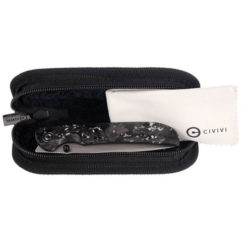 Nóż składany Civivi Imperium Shredded Carbon Fiber / Silvery Shred, Stonewashed Nitro-V (C2106B) Civivi by WE Knife