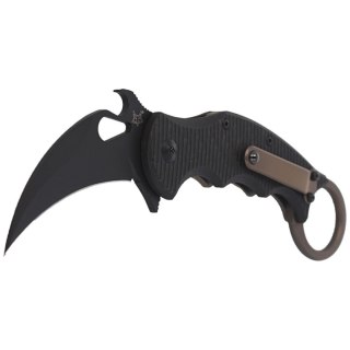 Nóż składany FOX Karambit Titanium Frame Lock / Carbon Fiber, Cerakote Black Elmax (FX-599TiC) FOX