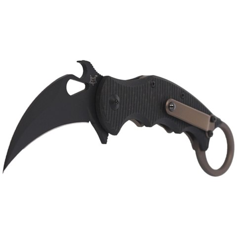 Nóż składany FOX Karambit Titanium Frame Lock / Carbon Fiber, Cerakote Black Elmax (FX-599TiC) FOX