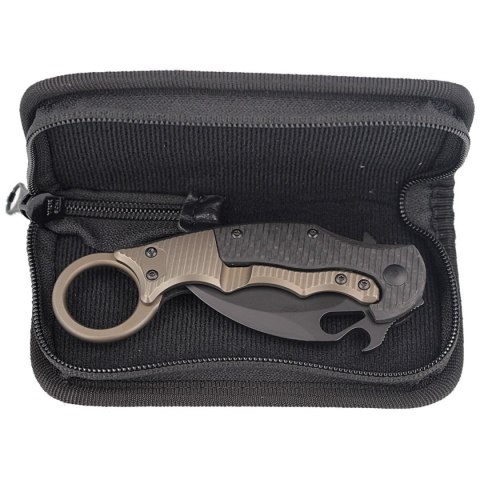 Nóż składany FOX Karambit Titanium Frame Lock / Carbon Fiber, Cerakote Black Elmax (FX-599TiC) FOX