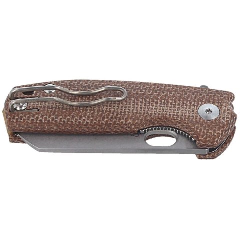 Nóż składany Fox Baby Core Natural Micarta, Stonewashed M390 by Jesper Voxnæs (FX-608 MC) FOX