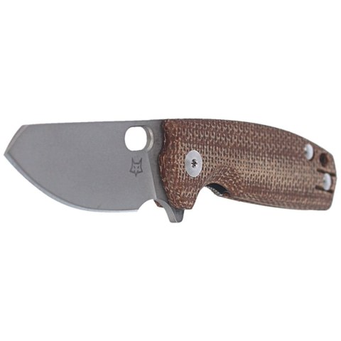 Nóż składany Fox Baby Core Natural Micarta, Stonewashed M390 by Jesper Voxnæs (FX-608 MC) FOX