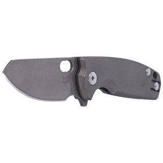 Nóż składany Fox Baby Core Stonewashed Titanium, Stonewashed M390 by Jesper Voxnæs (FX-608 TI) FOX