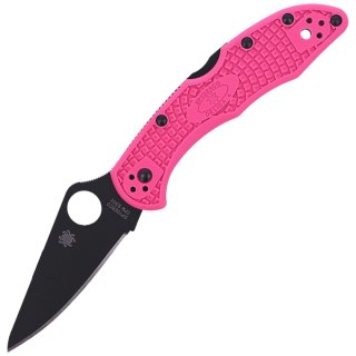 Nóż składany Spyderco Delica 4 FRN Pink, Black Blade Plain CPMS30V (C11FPPNS30VBK) Spyderco Inc.