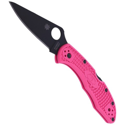 Nóż składany Spyderco Delica 4 FRN Pink, Black Blade Plain CPMS30V (C11FPPNS30VBK) Spyderco Inc.