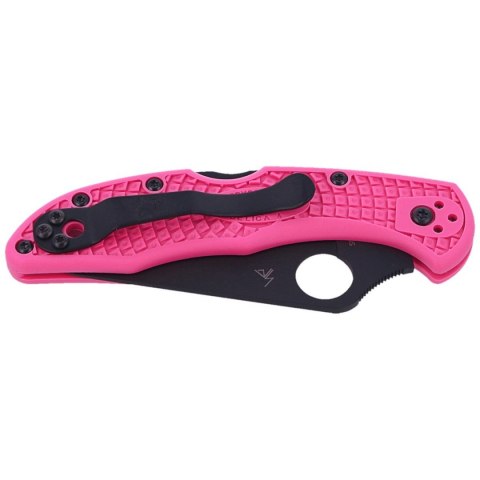 Nóż składany Spyderco Delica 4 FRN Pink, Black Blade Plain CPMS30V (C11FPPNS30VBK) Spyderco Inc.