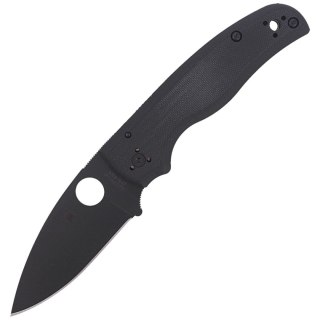 Nóż składany Spyderco Shaman Black G10, Black DLC CPM S30V by Sal Glesser (C229GPBK) Spyderco Inc.