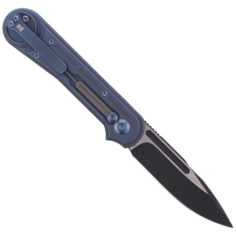 Nóż składany WE Knife Double Helix Blue Titanium, Black Stonewash CPM S35VN (815C) WE Knife