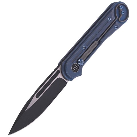 Nóż składany WE Knife Double Helix Blue Titanium, Black Stonewash CPM S35VN (815C) WE Knife