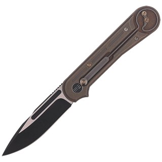 Nóż składany WE Knife Double Helix Bronze Titanium, Black Stonewash CPM S35VN (815A) WE Knife