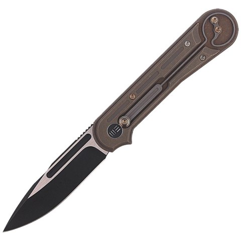 Nóż składany WE Knife Double Helix Bronze Titanium, Black Stonewash CPM S35VN (815A) WE Knife