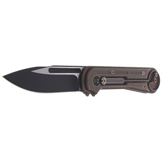 Nóż składany WE Knife Double Helix Bronze Titanium, Black Stonewash CPM S35VN (815A) WE Knife