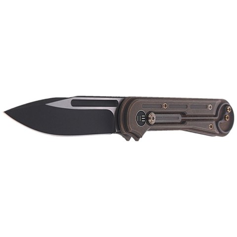 Nóż składany WE Knife Double Helix Bronze Titanium, Black Stonewash CPM S35VN (815A) WE Knife
