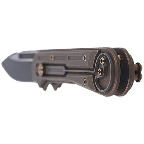 Nóż składany WE Knife Double Helix Bronze Titanium, Black Stonewash CPM S35VN (815A) WE Knife