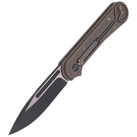 Nóż składany WE Knife Double Helix Bronze Titanium, Black Stonewash CPM S35VN (815A) WE Knife