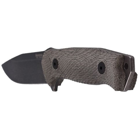 Nóż LionSteel Micarta Green Canvas, PVD / Stone Washed Sleipner (M5B CVG) LionSteel