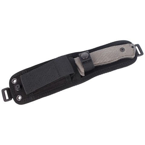 Nóż LionSteel Micarta Green Canvas, PVD / Stone Washed Sleipner (M5B CVG) LionSteel