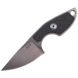 Nóż na szyje MKM Mikro 1 Carbon Fiber, Stonewashed M390 by Jesper Voxnæs (MKMR01-CF) MKM - Maniago Knife Makers