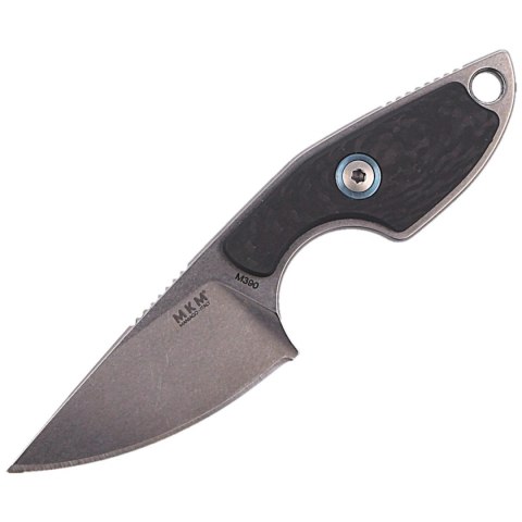 Nóż na szyje MKM Mikro 1 Carbon Fiber, Stonewashed M390 by Jesper Voxnæs (MKMR01-CF) MKM - Maniago Knife Makers