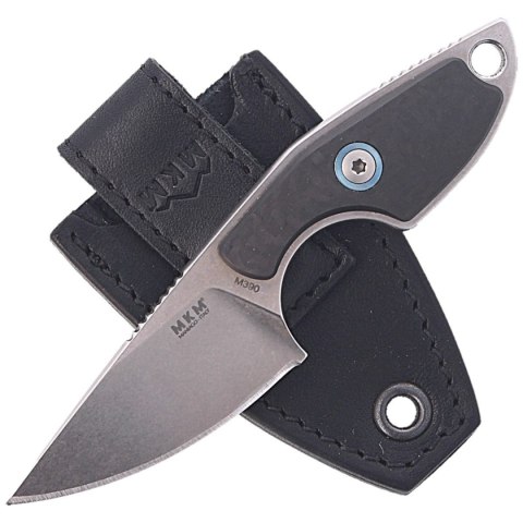Nóż na szyje MKM Mikro 1 Carbon Fiber, Stonewashed M390 by Jesper Voxnæs (MKMR01-CF) MKM - Maniago Knife Makers