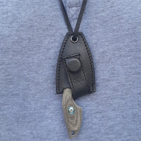 Nóż na szyje MKM Mikro 2 Black G10, Stonewashed M390 by Jesper Voxnæs (MKMR02-GBK) MKM - Maniago Knife Makers