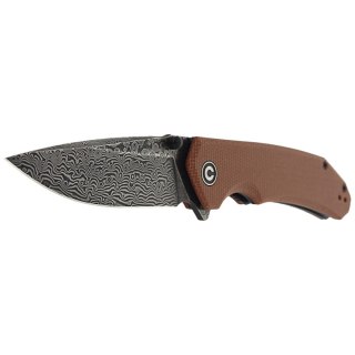 Nóż składany CIVIVI Brazen Brown Micarta, Black Damascus (C2102DS-1) Civivi by WE Knife