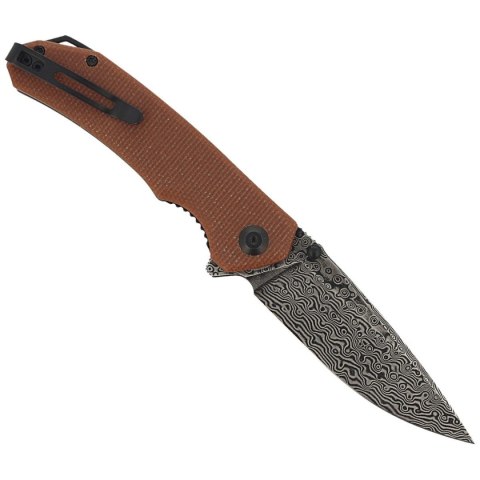 Nóż składany CIVIVI Brazen Brown Micarta, Black Damascus (C2102DS-1) Civivi by WE Knife