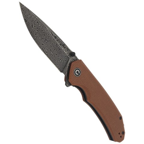 Nóż składany CIVIVI Brazen Brown Micarta, Black Damascus (C2102DS-1) Civivi by WE Knife