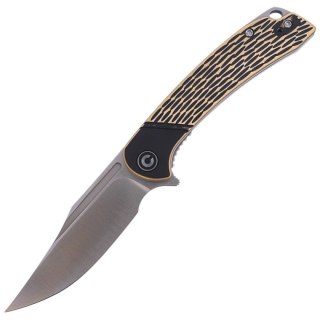 Nóż składany CIVIVI Dogma Black Polished Brass, Satin Finish (C2014A) Civivi by WE Knife