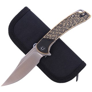 Nóż składany CIVIVI Dogma Black Polished Brass, Satin Finish (C2014A) Civivi by WE Knife