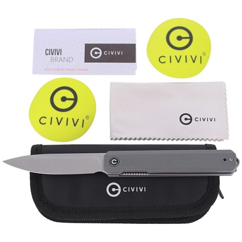 Nóż składany CIVIVI Exarch Gray G10, Satin Finish (C2003A) Civivi by WE Knife