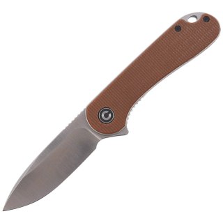 Nóż składany CIVIVI Elementum Flipper Brown Micarta, Satin Finish (C907M) Civivi by WE Knife