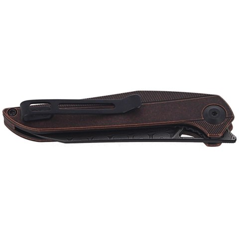 Nóż składany CIVIVI McKenna Black Stonewashed Copper, Black Damascus by Elijah Isham (C905DS-3) Civivi by WE Knife