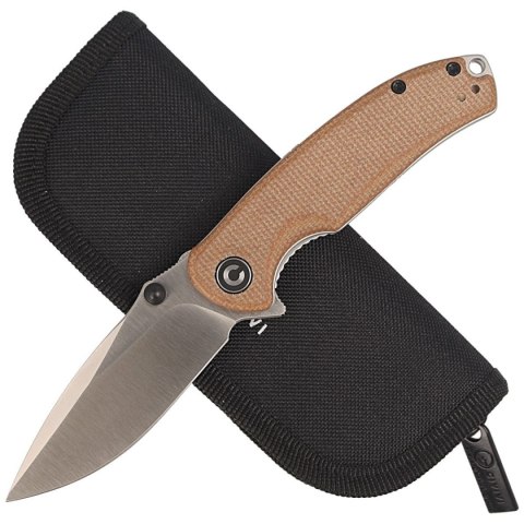 Nóż składany CIVIVI Pintail Brown Micarta, Satin Finish (C2020A) Civivi by WE Knife