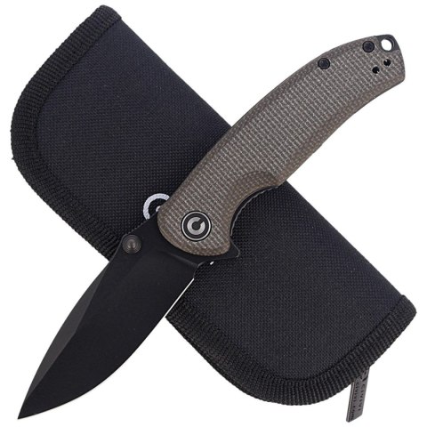 Nóż składany CIVIVI Pintail Dark Green Micarta, Black Stonewashed (C2020C) Civivi by WE Knife